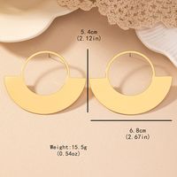 1 Pair Simple Style Solid Color Iron Drop Earrings main image 2