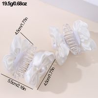 Women's Cute Flower Artificial Pearl Cloth Hair Claws main image 5