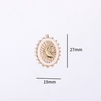 Wholesale Basic Simple Style Classic Style Geometric Constellation Copper Gold Plated Glass Zircon sku image 2