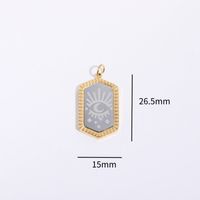 Wholesale Basic Simple Style Classic Style Geometric Constellation Copper Gold Plated Glass Zircon sku image 6