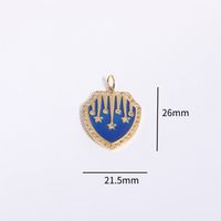 Wholesale Basic Simple Style Classic Style Geometric Constellation Copper Gold Plated Glass Zircon sku image 8