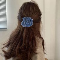 Women's Elegant Flower Alloy Cloth Hair Clip main image 6