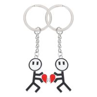 Casual Simple Style Heart Shape Zinc Alloy Couple Pendant Necklace sku image 3