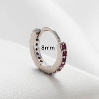 1 Piece Casual Simple Style Star Moon Inlay Copper Zircon Ear Studs main image 3