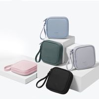 Casual Solid Color Pu Leather Storage Bag main image 11