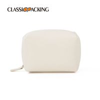 Casual Color Sólido Cuero Sintético Bolsa De Almacenamiento Cosmetiquera sku image 1