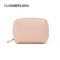 Casual Solid Color Pu Leather Storage Bag Makeup Bags sku image 2