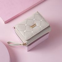 Women's Heart Shape Solid Color Pu Leather Zipper Buckle Wallets sku image 9