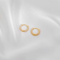 1 Pair Casual Simple Style Commute Circle Round Painted Enamel Copper Earrings sku image 4