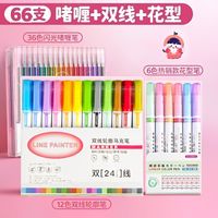 1 Set Solid Color Learning Daily Plastic Preppy Style Fluorescent Pen sku image 9