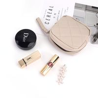 Basic Solid Color Pu Leather Makeup Bags main image 4