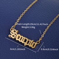 XUPING Simple Style Constellation 304 Stainless Steel 18K Gold Plated Women's Anklet sku image 1