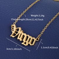 XUPING Simple Style Constellation 304 Stainless Steel 18K Gold Plated Women's Anklet sku image 2