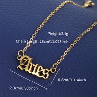 XUPING Simple Style Constellation 304 Stainless Steel 18K Gold Plated Women's Anklet sku image 4
