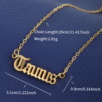 XUPING Simple Style Constellation 304 Stainless Steel 18K Gold Plated Women's Anklet sku image 5