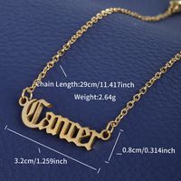 XUPING Simple Style Constellation 304 Stainless Steel 18K Gold Plated Women's Anklet sku image 7
