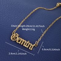 XUPING Simple Style Constellation 304 Stainless Steel 18K Gold Plated Women's Anklet sku image 10