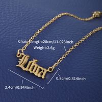 XUPING Simple Style Constellation 304 Stainless Steel 18K Gold Plated Women's Anklet sku image 11