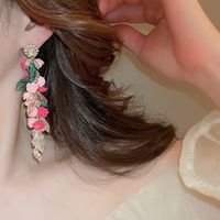 1 Pair Elegant Sweet Flower Patchwork Arylic Drop Earrings main image 3