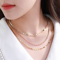 Copper 18K Gold Plated XUPING Simple Style Geometric Necklace main image 2