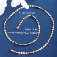 Copper 18K Gold Plated XUPING Simple Style Geometric Necklace main image 8