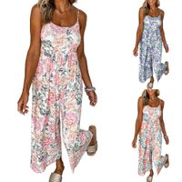 Women's Holiday Daily Vacation Ditsy Floral Ankle-Length Printing Jumpsuits main image 1