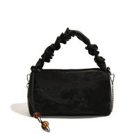 Women's Medium Pu Leather Solid Color Classic Style Streetwear Square Zipper Crossbody Bag sku image 1