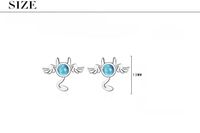 1 Pair Simple Style Classic Style Cartoon Character Inlay Copper Crystal Ear Studs main image 2