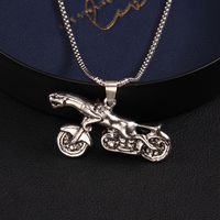 Hip-Hop Motorcycle 201 Stainless Steel Zinc Alloy Unisex Pendant Necklace main image 4