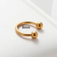 1 Piece Casual French Style Korean Style Solid Color Knot 316 Stainless Steel  Cartilage Earrings main image 2