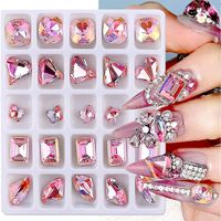 Style Simple Style Classique Couleur Unie Strass Ongles Correctifs 1 Jeu sku image 1