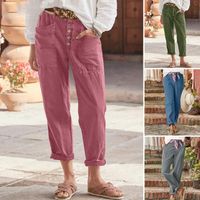 Women's Daily Simple Style Solid Color Ankle-Length Casual Pants main image 1