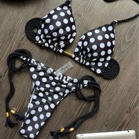 Mujeres Lunares Leopardo Juego De 2 Piezas Bikinis Traje De Baño main image 5