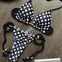 Women's Polka Dots Leopard 2 Pieces Set Bikinis Swimwear main image 5