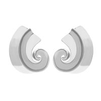 Lady Classic Style Spiral Zinc Alloy Plating Women's Ear Studs 1 Pair main image 6
