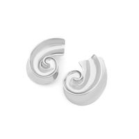 Lady Classic Style Spiral Zinc Alloy Plating Women's Ear Studs 1 Pair main image 3