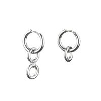 Fashion Geometric Titanium Steel Earrings Tassel Stainless Steel Earrings 1 Piece sku image 21