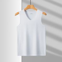 Hombres Color Sólido Camisetas Sin Mangas Con Espalda Cruzada Ropa Hombre main image 6