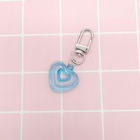 Cute Sweet Heart Shape Arylic Bag Pendant Keychain sku image 4
