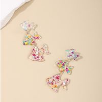 1 Pair Simple Style Classic Style Fish Printing Arylic Drop Earrings main image 2