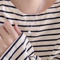 Sterling Silver Casual Chain Shell Pendant Necklace main image 8