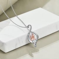 Wholesale Jewelry Simple Style Classic Style Letter Alloy Pendant Necklace main image 7