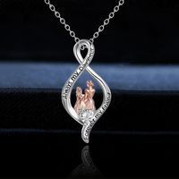 Wholesale Jewelry Simple Style Classic Style Letter Alloy Pendant Necklace main image 3