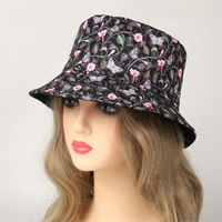 Women's Bohemian Beach Ditsy Floral Printing Wide Eaves Bucket Hat main image 5