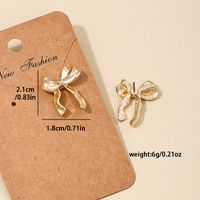 1 Piece Simple Style Classic Style Bow Knot Alloy Ear Studs main image 8