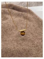 Sterling Silver Casual Chain Geometric Pendant Necklace main image 4
