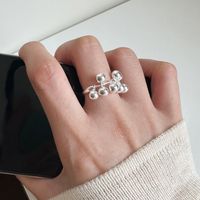 Sterling Silver Casual Plating Geometric Rings main image 8