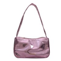 Women's Small Pu Leather Solid Color Streetwear Square Zipper Underarm Bag main image 4