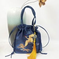 Women's Medium Cotton And Linen Flower Ethnic Style Embroidery String Crossbody Bag main image 2