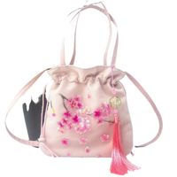 Women's Medium Cotton And Linen Flower Ethnic Style Embroidery String Crossbody Bag main image 3